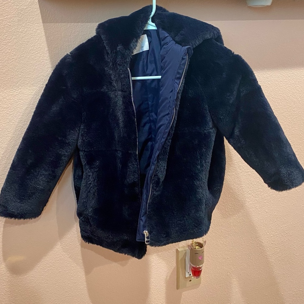Navy blue Zara coat